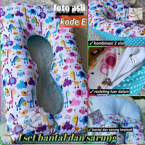 Foto Produk bantal hamil dan menyusui isi + sarung stary night dari srizki collection