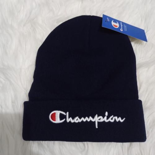 Jual K-102 Topi Kupluk Champion Navy 