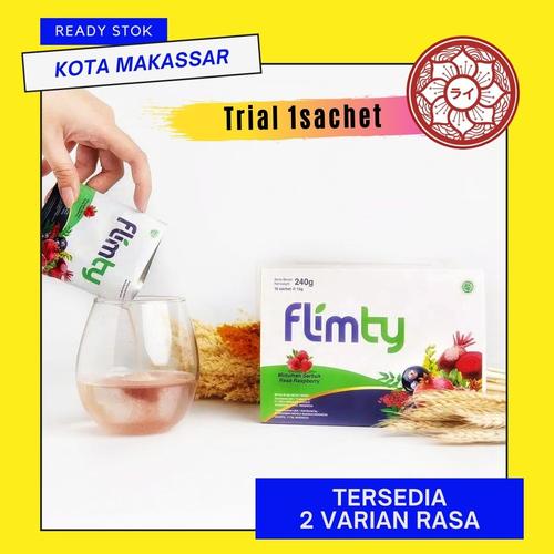 Foto Produk Flimty Fiber 1 Sachet BPOM Pelangsing Obat Kurus Diet - Blackcurrant dari Rai Organik Online