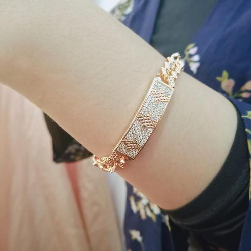 Foto Produk Gelang Tangan Rantai Wanita Lapis Emas Gelang Xuping Missi M42486 dari Missi Fashion Jewelry