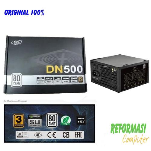 Foto Produk Deepcool DN500 PSU ATX Power Supply 500W 500 watt 80 PLUS - DP-DN500 dari REFORMASI COMPUTER