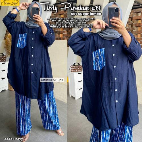 Foto Produk New Tiedy Set #19 Setelan Celana Wanita Super Jumbo Big Size Modis dari Ilyassa Shop