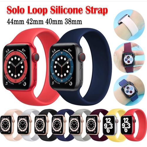 Jual Tali solo loop strap Apple watch strap iwatch band series 6 5 4 3 2 1  - Jakarta Pusat - Rh Accesories | Tokopedia