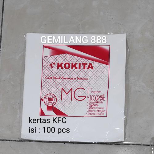 Foto Produk Kertas Nasi KFC/MCD, kertas Burger/Kebab, Kertas Bungkus nasi dari Gemilang 888