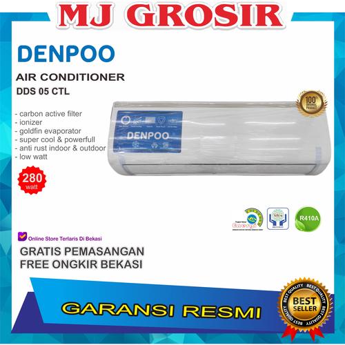Jual Ac Denpoo Dds 05 Ctl 0 5 Pk 1 2 Pk Pasang R410 Platinum Low Watt Kota Bekasi Mj Grosir Elektronik 