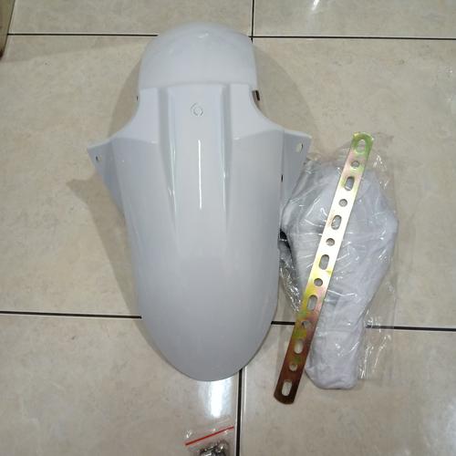 Foto Produk SPAKBOR DEPAN TRANSFORMER UNIVERSAL MODEL NINJA 250 Fi+Breket plat - Putih dari LuckyVariasi89