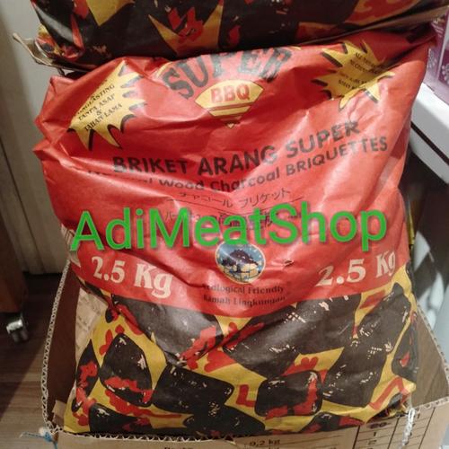 Foto Produk wen's wens briket arang super bbq 2,5 kilo pak | areng bbq dari Adimeatshop