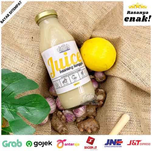 Foto Produk Jus Herbal Bawang Putih Tunggal, Cuka Apel, Jahe Merah, Lemon dan Madu - TANPA MADU dari Supplier Bawang