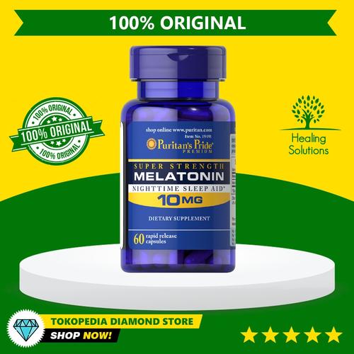 Foto Produk Puritan Pride Melatonin 10mg Super Strength - Obat Bantu Tidur dari Healing Solutions
