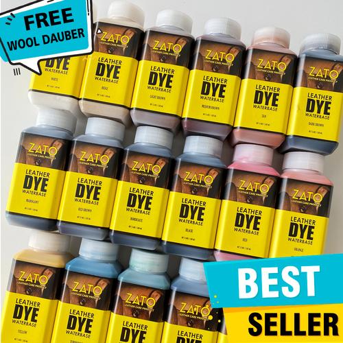 Gambar Zato Leather dye PRO | Pewarna Kulit | leather tool | leather tools - BLACK dari ZATO INDONESIA Kota Surabaya Tokopedia