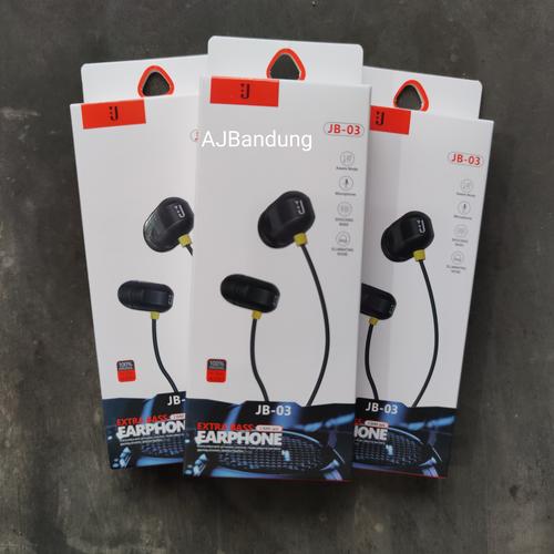 Jual Handsfree J JB 03 Classic Wire Headset Bass Earphone - Kota Bandung -  Akar Jaya Communication | Tokopedia