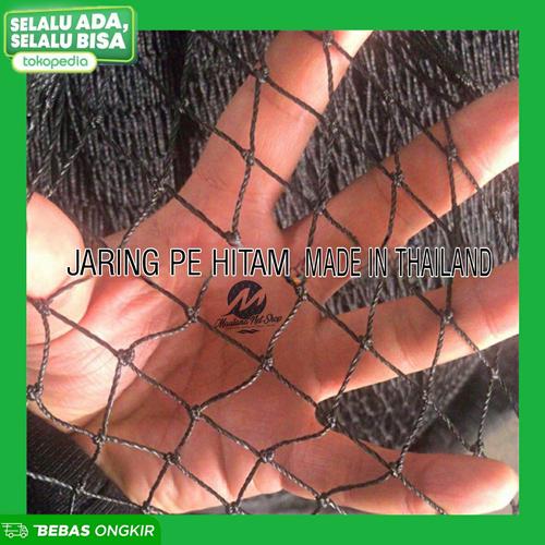 Foto Produk Jaring pe hitam lubang kecil untuk pengaman,pagar ayam,kolam dari maulana net shop