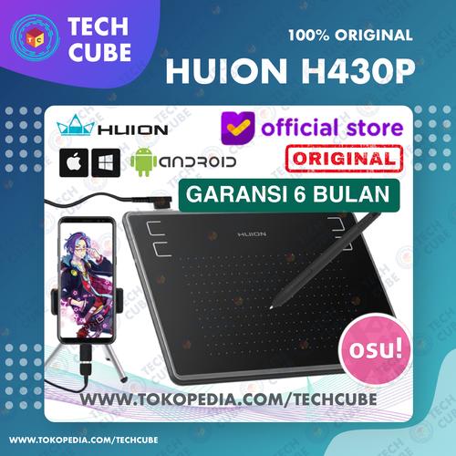 Foto Produk Huion H430P Graphic Drawing Tablet OSU Alternati H420 H640P HS64 S640 - Tablet dari Tech Cube