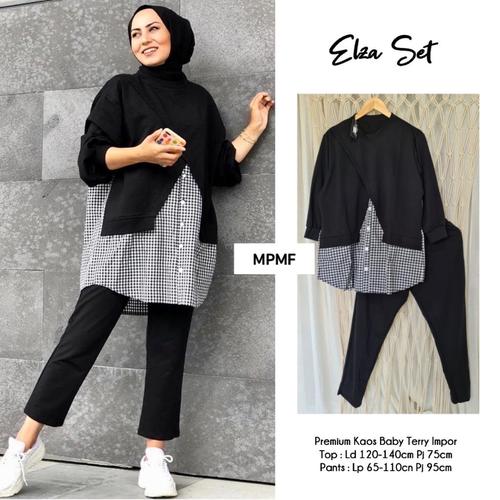 Foto Produk New Elza set Setelan Celana Wanita Modis Trendy kekinian Best Seller dari Ilyassa Shop
