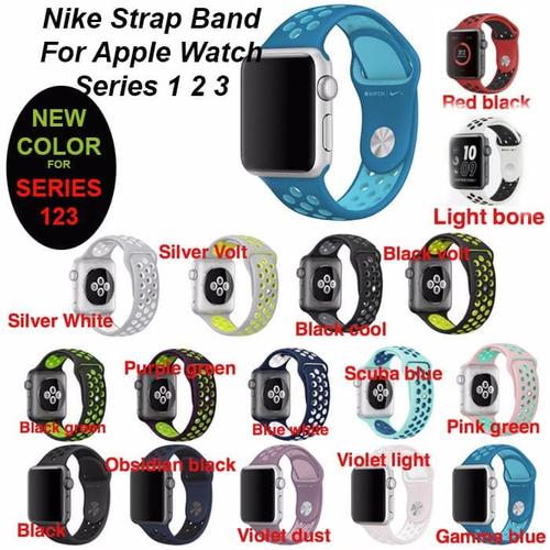 Jual Apple Watch iWatch 42 / 44mm Nike Sport Strap Band series 1 - 6 / SE -  Kota Tangerang - Pro Glass | Tokopedia