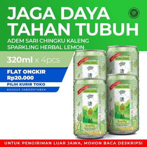 Foto Produk Adem Sari Ching Ku Minuman Penyejuk Kaleng Sparking Lemon 4x320 ml dari Enesis Official Store