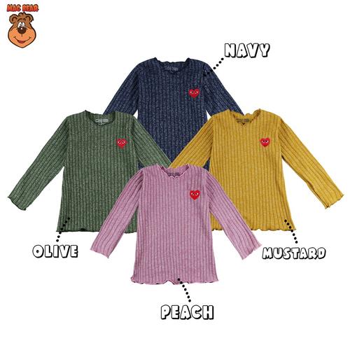 Foto Produk MacBee Baju Anak Perempuan Yuura Love 2 tahun -12 tahun - Olive, SIZE 2 dari MacBear ID