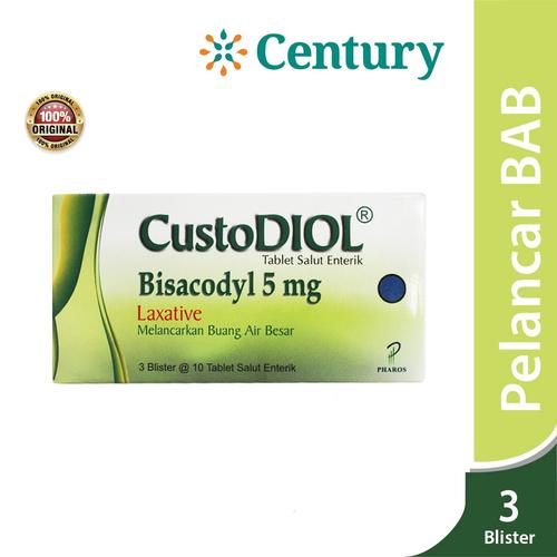 Gambar Custodiol 5Mg Ec 10 Tablet / Sembelit / Pencahar / Kembung dari CENTURY HEALTHCARE Kab. Tangerang Tokopedia