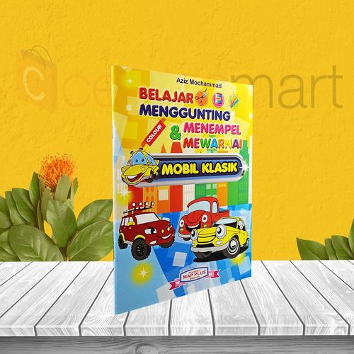 Foto Produk BUKU ANAK TK PAUD MENGGUNTING MENEMPEL MEWARNAI MOBIL KLASIK dari cerdas media