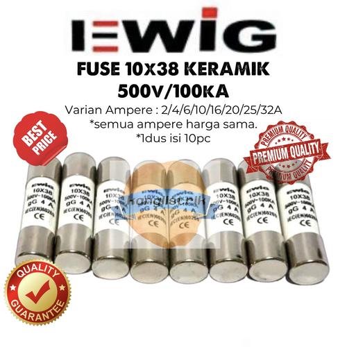 Foto Produk FUSE 10x38/FUSE KERAMIK 10x38 2/4/6/10/16/20/25/32A - 2A dari Kanglistrik