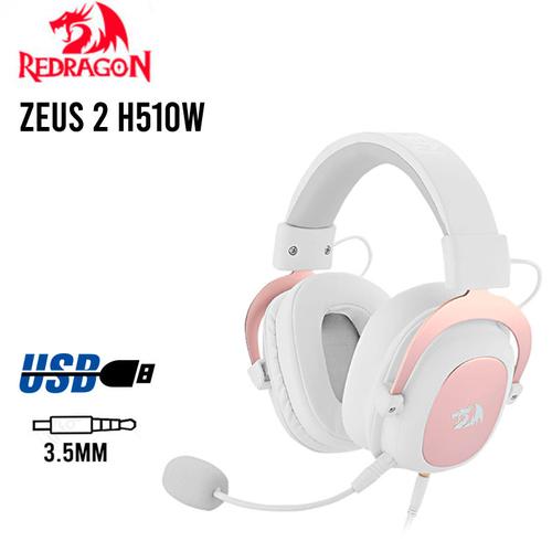 Jual Headset Gaming Redragon Wired USB 7.1 detachable mic ZEUS 2 H510 -  ANGEL WHITE - Jakarta Utara - SR4E | Tokopedia