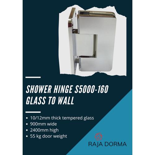 Jual Dorma Shower Hinge S5000 / 160 / 90 / Glass to Wall Dormakaba S