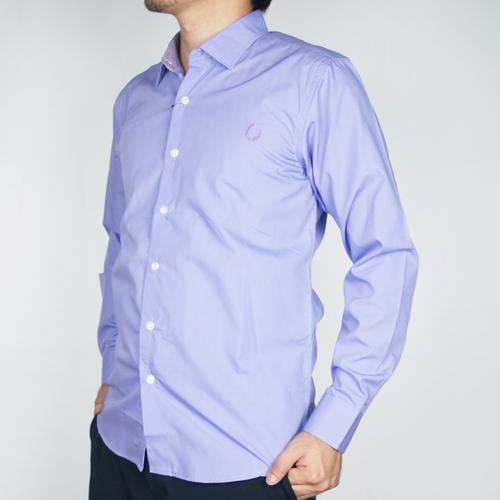 Foto Produk Odza Classic Kemeja Lengan Panjang Pria Polos Ungu Muda C - L dari Odza Classic