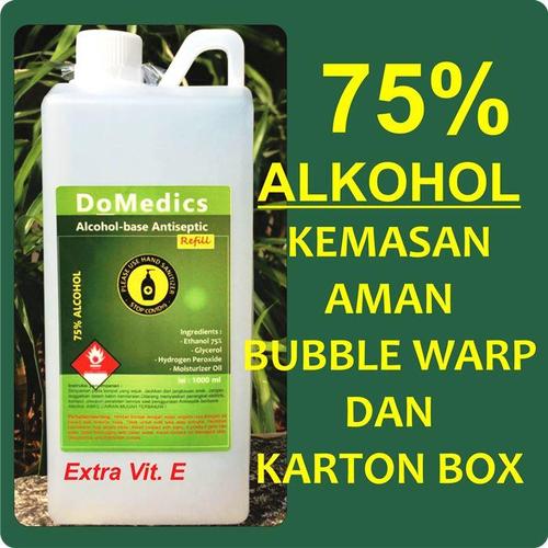 Foto Produk Hand Sanitizer 1 Liter Cair Refill, 75% Alcohol - Lavender Fragarance dari DoMedics