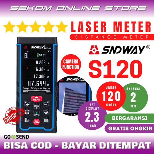Foto Produk SNDWAY Meteran Laser Digital Distance 120 Meter SW-S120 With Camera dari SEKOM ONLINE STORE