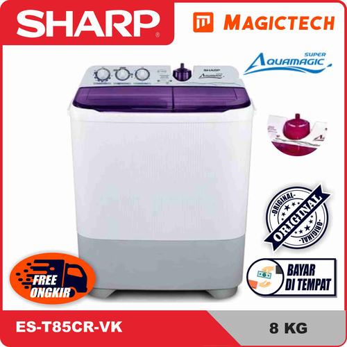 Jual Mesin Cuci Sharp 8 Kg Es T85cr Vk Aquamagic Manual 2 Tabung Ungu Kota Batam Magictech Tokopedia