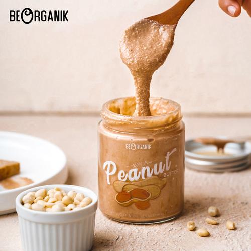 Foto Produk Beorganik Peanut Butter 280gr (Unsweetened, Gluten Free, Vegan) - Original SMOOTH dari Beorganik