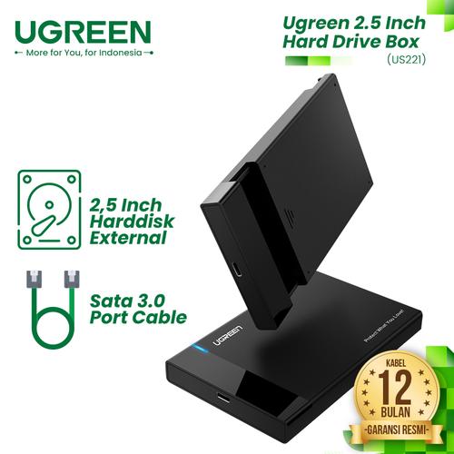 Foto Produk UGREEN Hard Disk Enclosure USB A 3.0 To 2.5'' SATA - US221 dari UGREEN Authorized Store