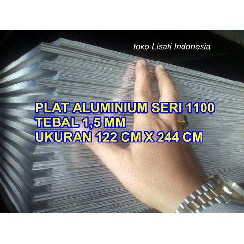Gambar Plat Aluminium SERI 1100 tebal 1,5 mm ukuran 4x8feet dari TokoLisati Kota Bekasi Tokopedia