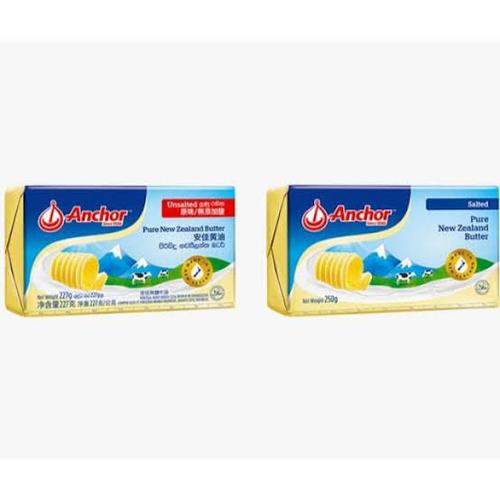 Foto Produk Anchor butter unsalted 227 gr ori - unsalted, gojek grab dari happytummysby
