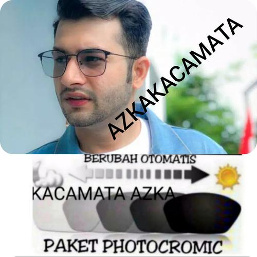 Foto Produk KACAMATA PRIA/WANITA PALING BESELLER GRATIS LENSA PHOTOCROMIC GREY UV - Hitam, anti blurey dari @azkakacamata