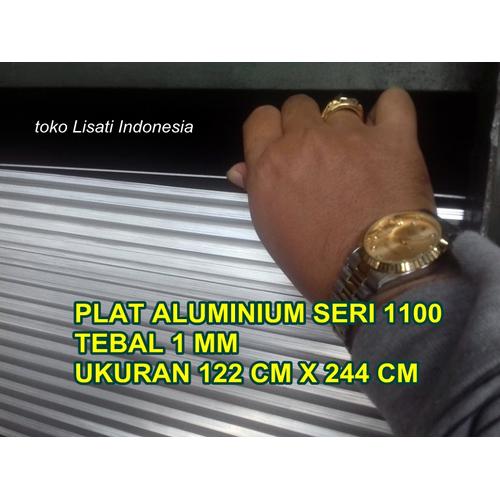 Gambar Plat Aluminium SERI 1100 tebal 1 mm ukuran tripleks dari TokoLisati Kota Bekasi Tokopedia