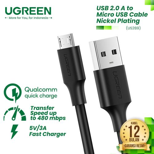 Foto Produk UGREEN Kabel Micro USB (Fast Charging) - US289 - Putih, 1m dari UGREEN Authorized Store