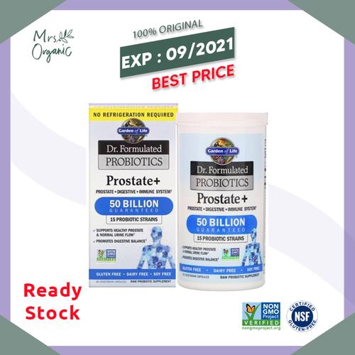 Foto Produk Garden of Life, Dr. Formulated Probiotics, Prostate+, 60 Veg Caps dari Mrs Organic