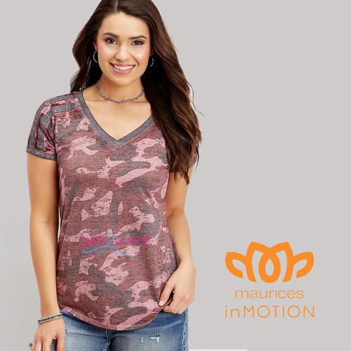 Jual Maurices T-shirt V-neck wash dye 