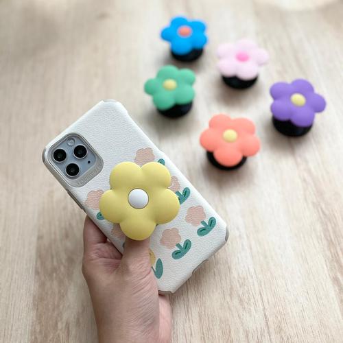 Foto Produk FLOWER GRIP Phone Holder Griptok Grip Bunga Phone Grip Murah Penyangga - GREEN dari kokoro_id