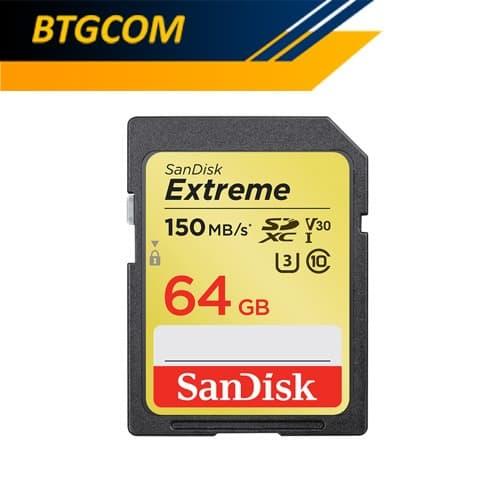 Foto Produk Sandisk Extreme 64GB 150MB/s 4K UHD SDXC SD Card Garansi Resmi Ori dari BTGCOM