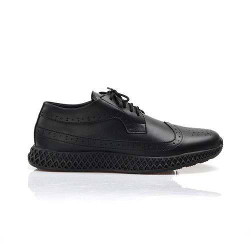 Foto Produk Sepatu Pria Kasual Semi Formal Kerja Kantor Dinas Sneakers Kulit faux - Hitam, 39 dari nazwa shoes