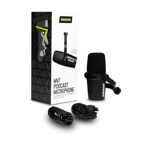 Foto Produk SHURE MV7 PODCAST MICROPHONE - Hitam dari Bliaudio