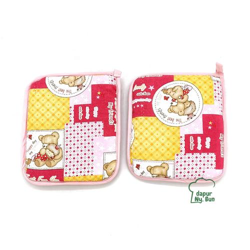 Foto Produk 2 Pcs Lap Cempal Busa / Jampel Anti Panas / Pelindung Tangan dari Dapur Ny.Bun
