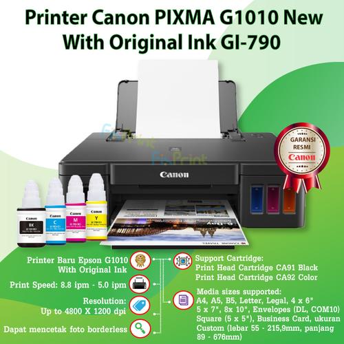 Foto Produk Printer Inkjet Canon G1010 G 1010 Pixma Ink Tank System - COMPATIBLE INK dari FixPrint Jakarta