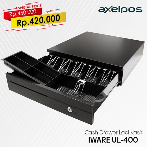 Foto Produk CASH DRAWER / LACI UANG KASIR IWARE UL 400 RJ11 dari axelpos