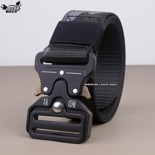 Foto Produk Ikat Pinggang Canvas Nylon Pria Taktikal Militer / Military Tactical B - Hitam Camo dari MUEEZA OFFICIAL
