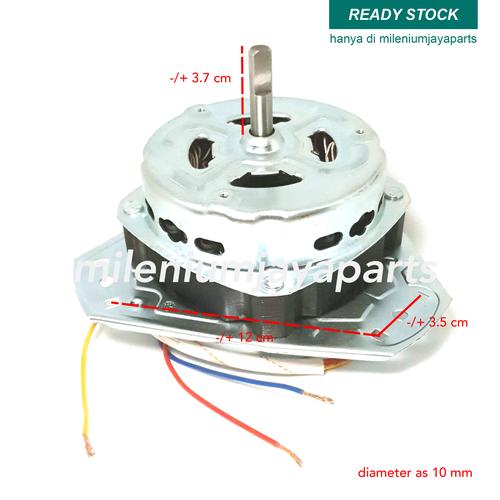 Foto Produk Dinamo Pengering Mesin Cuci Sanyo Aqua / Motor Spin Umum Kaki 3 dari Milenium Jaya Parts