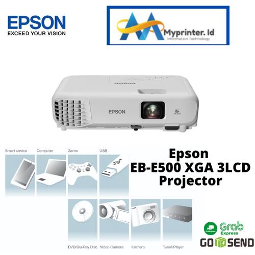 Gambar Epson EB-E500 XGA 3LCD Projector / Proyektor / EBE500 / EBE-500 dari myprinter.id Jakarta Pusat Tokopedia