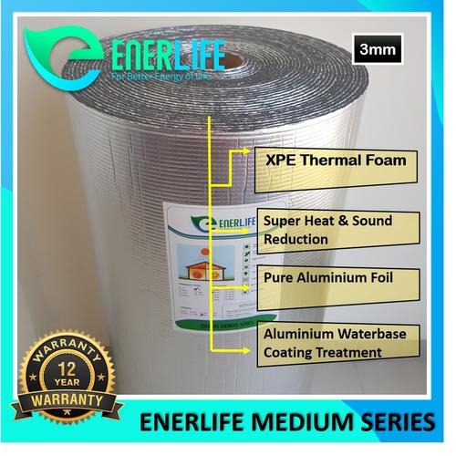 Foto Produk Peredam Panas Atap - Aluminium Foil Atap 3mm Double EnerLife M-3A2 dari Energy Life Indonesia